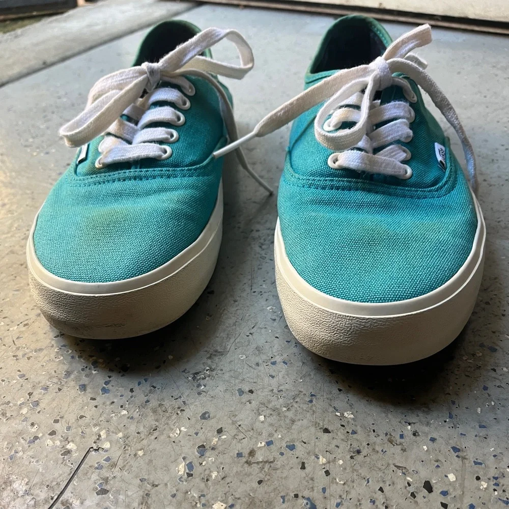Vans Authentic SF Surf Siders Joel Tudor Teal Blue 9.5
